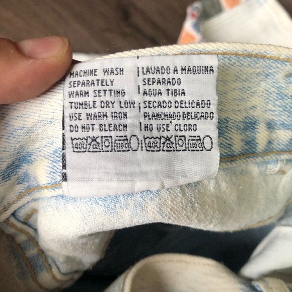 Vintage 90s Anti-Basic Daily Jeans Size 28x28 High Rise Alternative Cobain - Picture 10 of 11